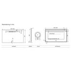 Badkamerspiegel Xenz Lazise 70x70cm met LED Verlichting, Ophalen of Verzenden, Nieuw