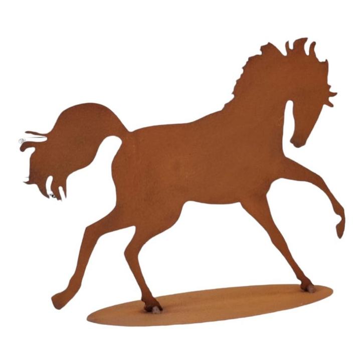 Tuinbeeld paard Ontaro 22.5x28cm, Tuin en Terras, Tuinwanddecoratie, Verzenden