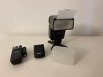 Canon 550EX + Base + Diffuser + Set transmitter/receiver, Nieuw