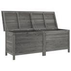 Tuinbox 150x50x56,5 cm massief vurenhout antracietkleurig, Verzenden, Nieuw