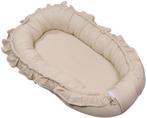MamaLoes Soft Cotton Ruffle Ecru Babynest, Kinderen en Baby's, Verzenden, Nieuw