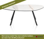 XOOON Montello salontafel metaal/keramiek 94x49 cm - Wit, Huis en Inrichting, Ophalen of Verzenden, Nieuw, Overige materialen