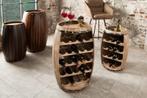 Authentiek wijnrek BODEGA 80cm naturel grenen wijnvat Shabby, Huis en Inrichting, Woonaccessoires | Wijnrekken, Ophalen of Verzenden