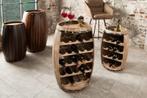 Authentiek wijnrek BODEGA 80cm naturel grenen wijnvat Shabby, Huis en Inrichting, Woonaccessoires | Wijnrekken, Nieuw, Ophalen of Verzenden