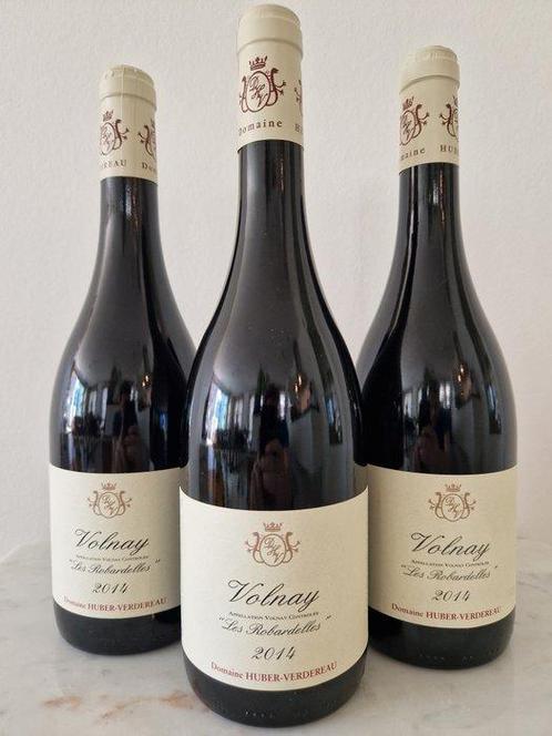 2014 Domaine Huber Verdereau Les Robardelles - Volnay - 3, Verzamelen, Wijnen