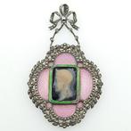 Zonder Minimumprijs - Hanger Zilver, Cameo - Roze, Sieraden, Tassen en Uiterlijk, Antieke sieraden
