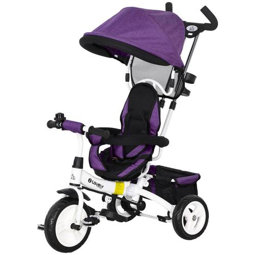 TRUUSK 6-in-1 Driewieler Met Duwstang, Kinderdriewieler Met, Kinderen en Baby's, Kinderwagens en Combinaties, Nieuw, Verzenden