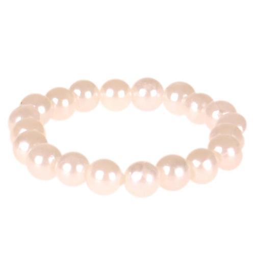 Kinderarmband met grote pareltjes - 8mm NIEUW, Sieraden, Tassen en Uiterlijk, Armbanden, Wit, Nieuw, Ophalen of Verzenden