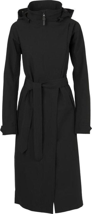 AGU Trench Coat Long Regenjas Urban Dames - Zwart - S, Kleding | Dames, Jassen | Winter, Nieuw, Verzenden