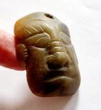 Chinees-Mongools Turkoois Godheid Hoofd Kraal Talisman - 54, Antiek en Kunst, Antiek | Overige Antiek