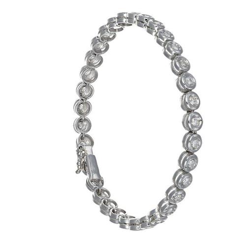 Armband - 18 karaat Witgoud - 1.65ct. tw. Diamant, Sieraden, Tassen en Uiterlijk, Armbanden