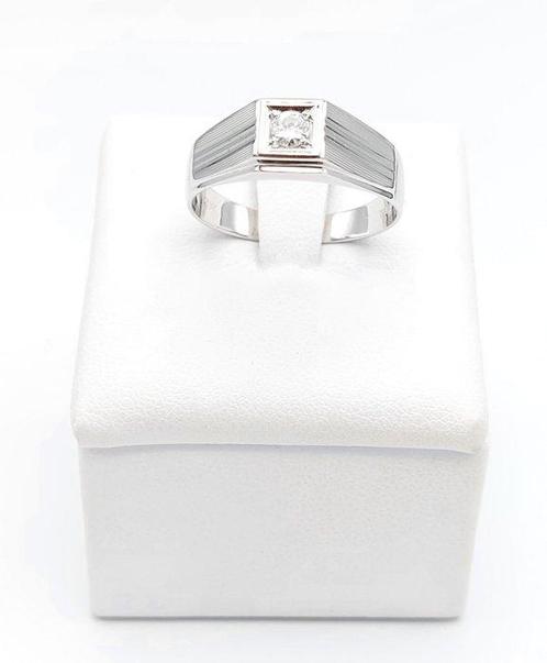 Ring - 18 karaat Witgoud Diamant (Natuurlijk), Sieraden, Tassen en Uiterlijk, Ringen
