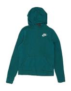NIKE Womens Hoodie Jumper UK 18 XL Turquoise Cotton, Kleding | Dames, Truien en Vesten, Verzenden, Nieuw