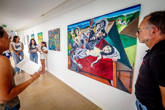 Miguel Augusto Brito - A morte de D. Inês de Castro XXL — No, Antiek en Kunst, Kunst | Schilderijen | Modern