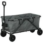 TRUUSK Tuinwagen 120 Kg Belastbaar, Opvouwbare Transportwage, Caravans en Kamperen, Bolderkarren, Verzenden, Nieuw