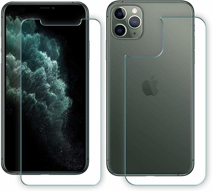 iPhone 11 Pro Front + Back Tempered Glass Protector, Telecommunicatie, Mobiele telefoons | Hoesjes en Frontjes | Apple iPhone