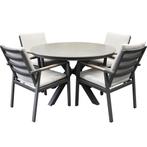Lola Samantha dining tuinset 120xH75 cm rond 5 delig, Tuin en Terras, Ophalen of Verzenden, Nieuw