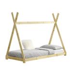 Kinderbed Onejda Tipi grenen met bedbodem 90x200 cm hout, Kinderen en Baby's, Kinderkamer | Overige Meubels, Nieuw, Verzenden