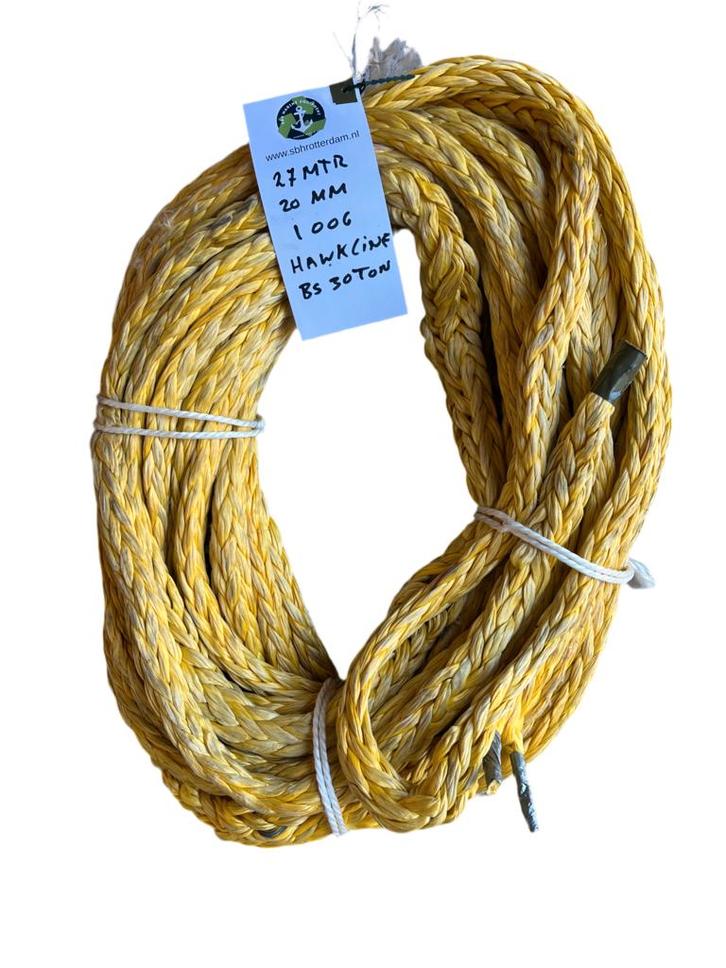Hawk-Line Touw UHMWPE 27MTR 20MM 30Ton 1 Oog  Meertouw /..., Watersport en Boten, Accessoires en Onderhoud, Nieuw, Verzenden