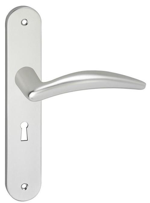 Deurklink Windsor op schild Ovaal SL56 aluminium, Doe-het-zelf en Verbouw, Hang- en Sluitwerk, Verzenden