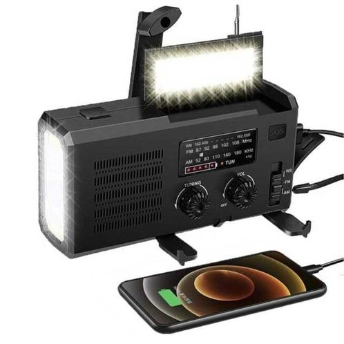 4000mAh Radio Powerbank op Zonne-energie met Dynamo -, Telecommunicatie, Powerbanks, Nieuw, Verzenden