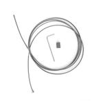 RVS bevestigingskabel met kogelkop en lus voor het vastz...