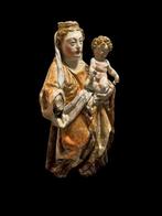 sculptuur, Catalaanse Maagd Maria met kind / 16e eeuw - 60, Antiek en Kunst