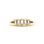 Josephine ring 14 krt - Aqua, Ophalen of Verzenden, Nieuw
