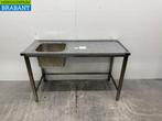 RVS Aanvoertafel tbv doorschuifvaatwasser 140 cm Horeca, Ophalen of Verzenden, Nieuw zonder verpakking