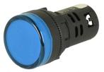 Controlelampje - LED indicator - 24V - 22mm - Blauw, Doe-het-zelf en Verbouw, Elektra en Kabels, Ophalen of Verzenden, Nieuw, Schakelaar