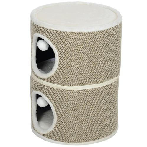 TRUUSK Krabton, 56 Cm Hoog Kattenton Met Hol, Krabpaal, Katt, Dieren en Toebehoren, Katten-accessoires, Nieuw, Verzenden