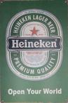 Heineken open your world reclamebord