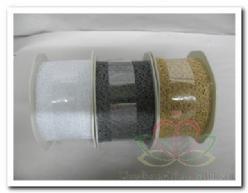 Lint Crispy 5 cm breed / meter - 85 zwart Lint Crispy 5 c, Hobby en Vrije tijd, Knutselen, Nieuw, Ophalen of Verzenden