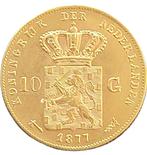 Gouden 10 gulden Willem III 1877, Postzegels en Munten, Munten | Nederland, Goud, Losse munt, Verzenden