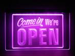OPEN neon bord lamp LED verlichting reclame lichtbak #28 COM, Verzenden, Nieuw in verpakking