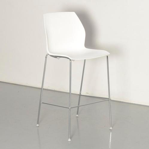 Kastel Kalea designbarkruk - Wit/oranje, Huis en Inrichting, Stoelen, Ophalen of Verzenden