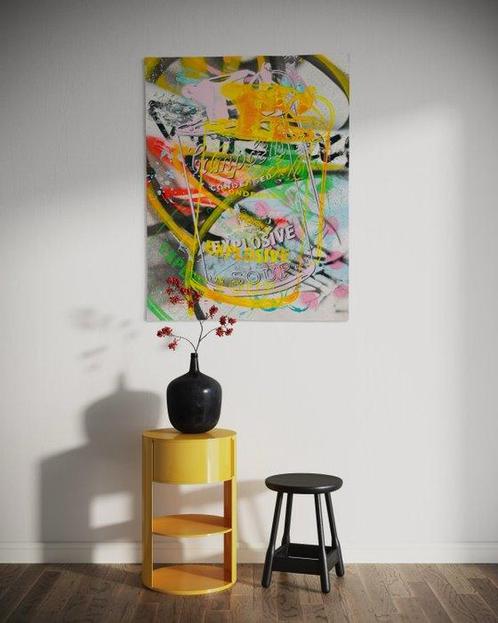 AIIROH (1987) - Pop CC Campbell [100% Handmade], Antiek en Kunst, Kunst | Schilderijen | Modern