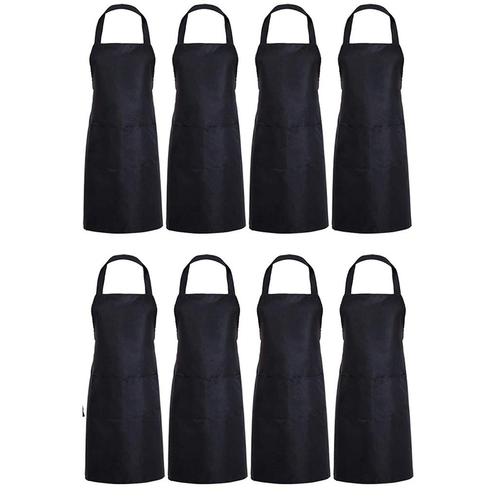 Serveerschort Lang - 8 stuks - Zwart - Textiel - 3, Huis en Inrichting, Keuken | Keukenbenodigdheden, Nieuw, Verzenden