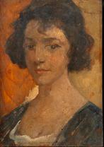 Toegeschreven aan Simon Maris ‘Portret van een jonge vrouw’, Antiek en Kunst