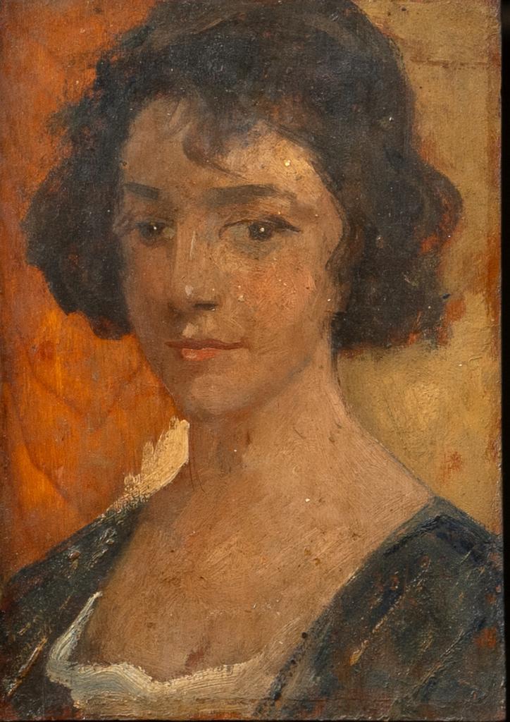 Toegeschreven aan Simon Maris ‘Portret van een jonge vrouw’, Antiek en Kunst, Kunst | Schilderijen | Klassiek