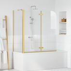 vidaXL Douche Omhulsel Goud 120 x 68 x 130 cm ESG-glas en, Verzenden, Nieuw