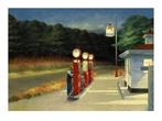 Kunstdruk Edward Hopper Gas 40x30cm, Huis en Inrichting, Verzenden, Nieuw