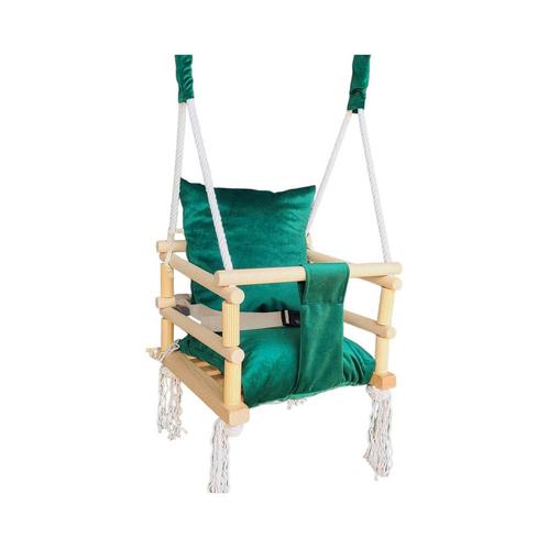 Luxe houten 3 in 1 groene meegroei baby schommel en Kinder, Kinderen en Baby's, Speelgoed | Buiten | Los speelgoed, Ophalen of Verzenden