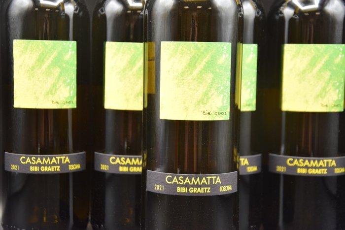 2021 Bibi Graetz, Casamatta Bianco - Toscane IGT - 6 Flessen, Verzamelen, Wijnen