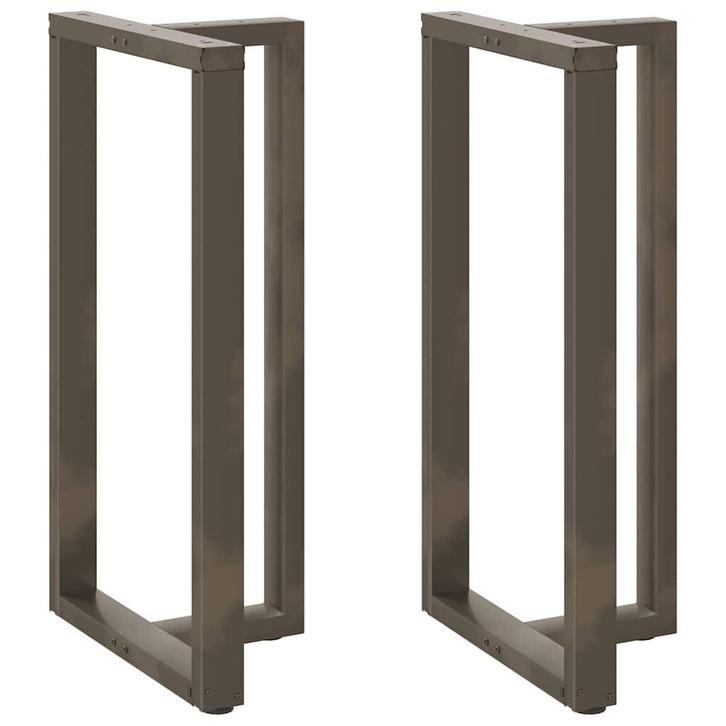 vidaXL Bartafelpoten 2 st T-vormig 60x35x(110-111) cm staal, Huis en Inrichting, Tafelonderdelen, Nieuw, Verzenden