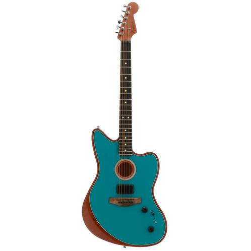Fender American Acoustasonic Jazzmaster Ocean Turquoise met, Muziek en Instrumenten, Snaarinstrumenten | Gitaren | Akoestisch