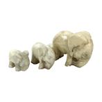 3 Olifanten beelden van albast - Italië, Antiek en Kunst