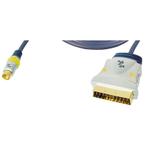 Premium S-VHS (m) - Scart (m) kabel - 1,5 meter, Audio, Tv en Foto, Nieuw, Ophalen of Verzenden