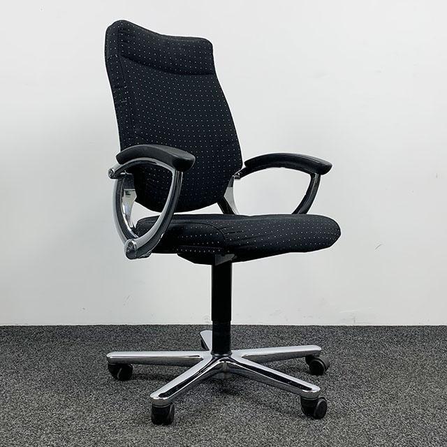 Girsberger Directiestoel Zwarte Stof, Huis en Inrichting, Bureaustoelen, Bureaustoel, Gebruikt, Ergonomisch, Ophalen of Verzenden