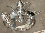 Theeservies (4) - .800 zilver - Set koffie - thee, Antiek en Kunst